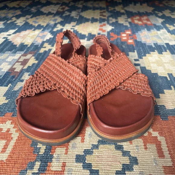 Rag and Bone Bailey Sandal Redwood Leather Strappy Slingback Sandal - Picture 2 of 9